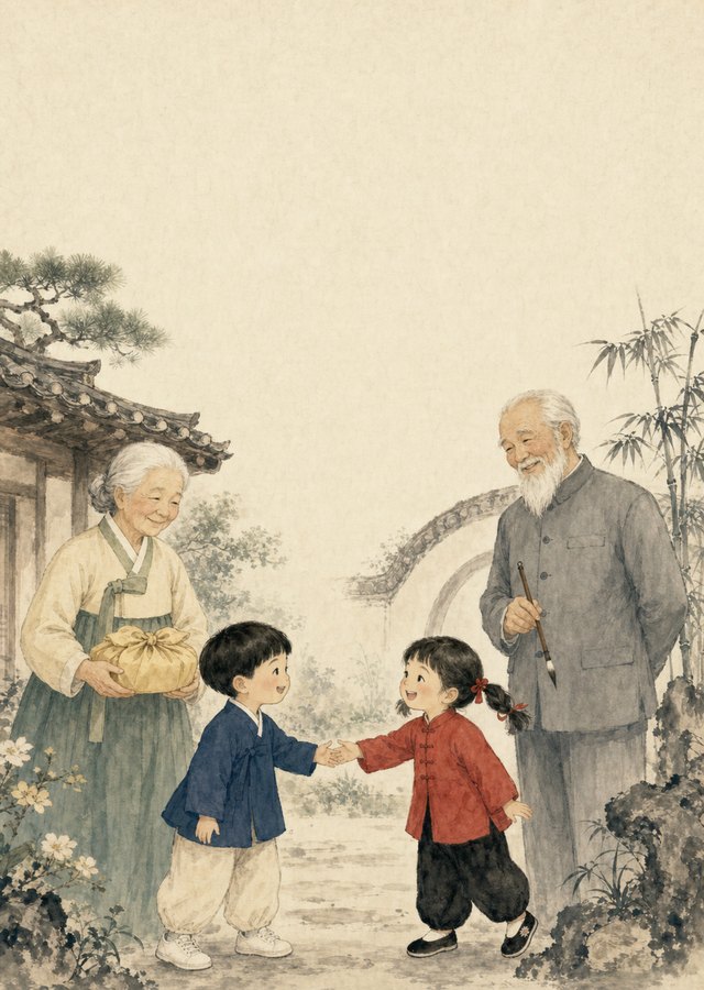 할머니의 보따리, 할아버지의 붓