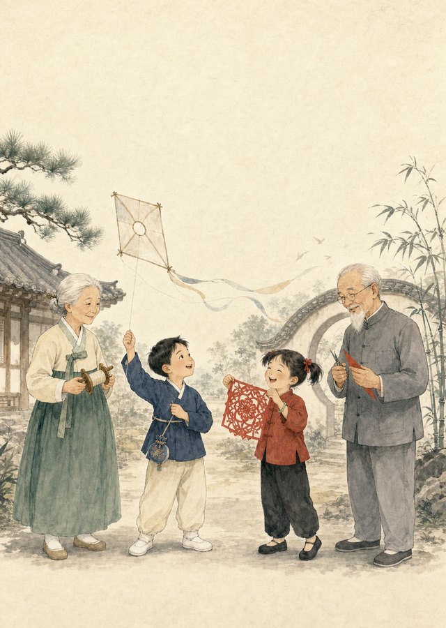 종이로 부린 재주